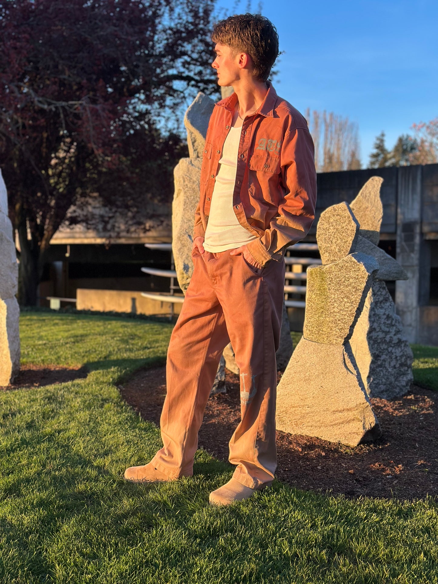 Cross Ombré Button Down