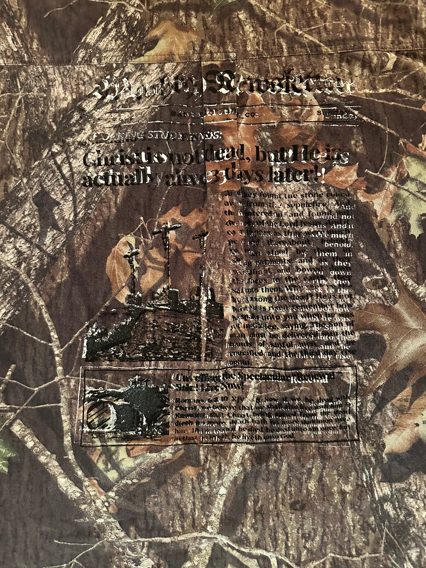 “Renewal” Camo Button-Up Shirt